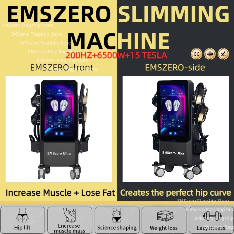 Body Sculpt Emszero15 Tesla RF EMS Body Slimming Build Muscle Fat Burning Equipment Machine Professional 200Hz EMS Upgrade