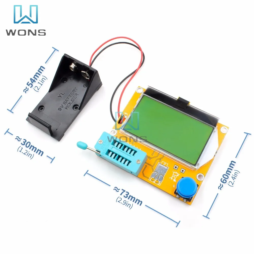 Imagem -03 - Esr Medidor Transistor Tester Diodo Triodo Capacitância Scr Indutância Caixa de Teste Alta Qualidade Novo Lcr-t4 Lcr-tc1 Lcr-t7