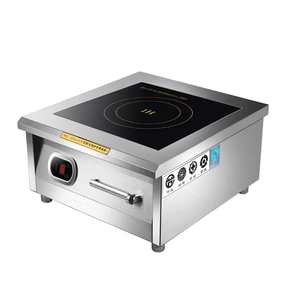 Large Power Commercial Induction Cooker 8000W Flat Concave Electric Hon Induction Cooker Soup Fried Cooking Stove