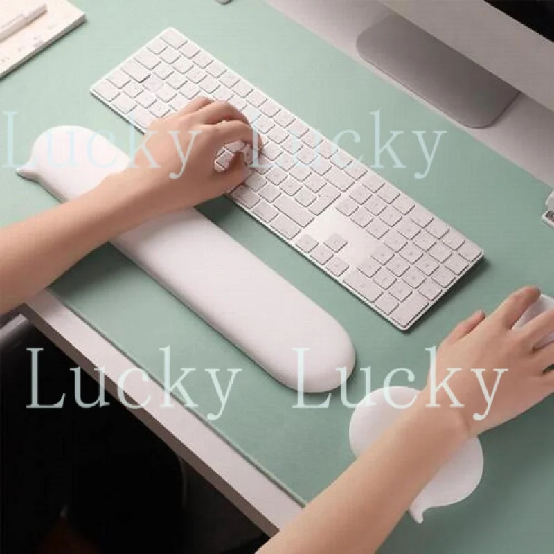 

f Silicone Keyboard Wrist Rest Pad Mouse Wrist Rest Support Cushion For PC De J8P3