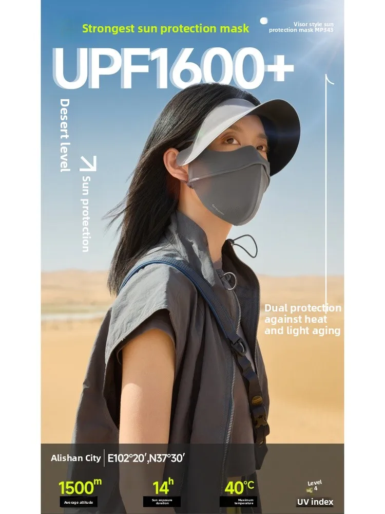 banana-leaf-uv-protection-face-bikini-women's-summer-cool-feeling-full-shade-ice-silk-anti-uv-mask-hat-bracket-sunscreen