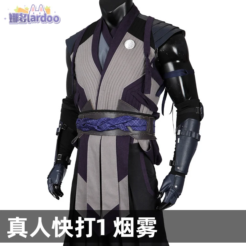 Mortal 16th Tomas Vrbada smoke cosplay costume for adult men male Halloween Carnival party suit