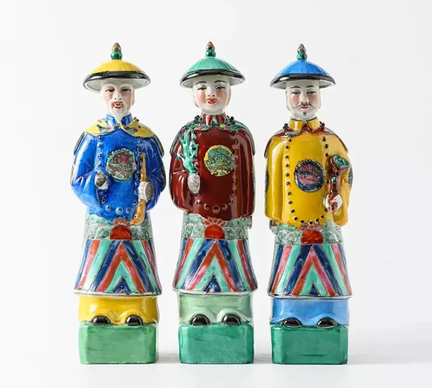 

Древние императорские керамические декоративные украшения, китайские антикварные пастельные керамические украшения, домашняя фарфоровая императорская скульптура