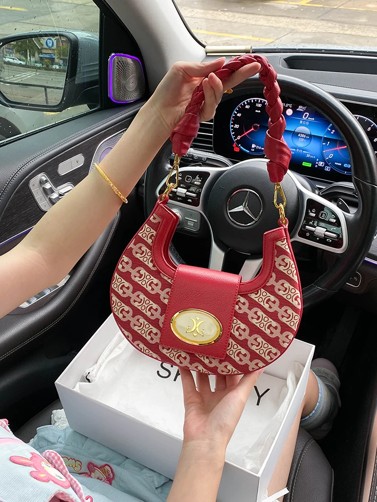 

Сумка Grace and Armpit с очаровательным декором, простота и принтом, популярная и универсальная женская ручная сумка через плечо