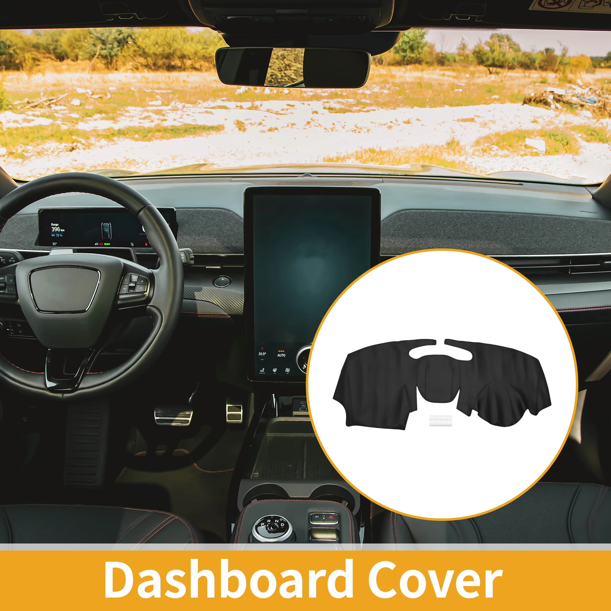 

UXCELL Dashboard Cover for Ford EcoSport 2018-2021 Black 1 Pcs Anti-Slip