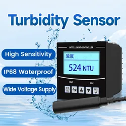 RS485 Turbidity Sensor Detector Turbiditys Suspension Water Quality Transmitters Turbidity Sludge Concentration Meter MLSS