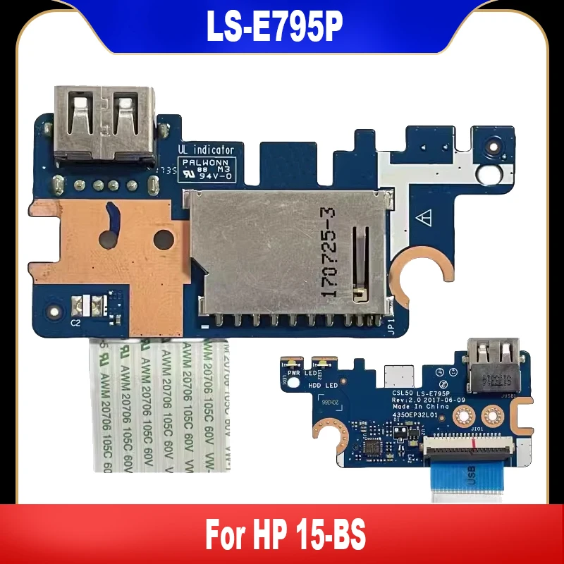 

LS-E795P Original For HP 15-BS Series Laptop Card Reader USB Board With Cable CSL50 4350EP32L01 High Quality