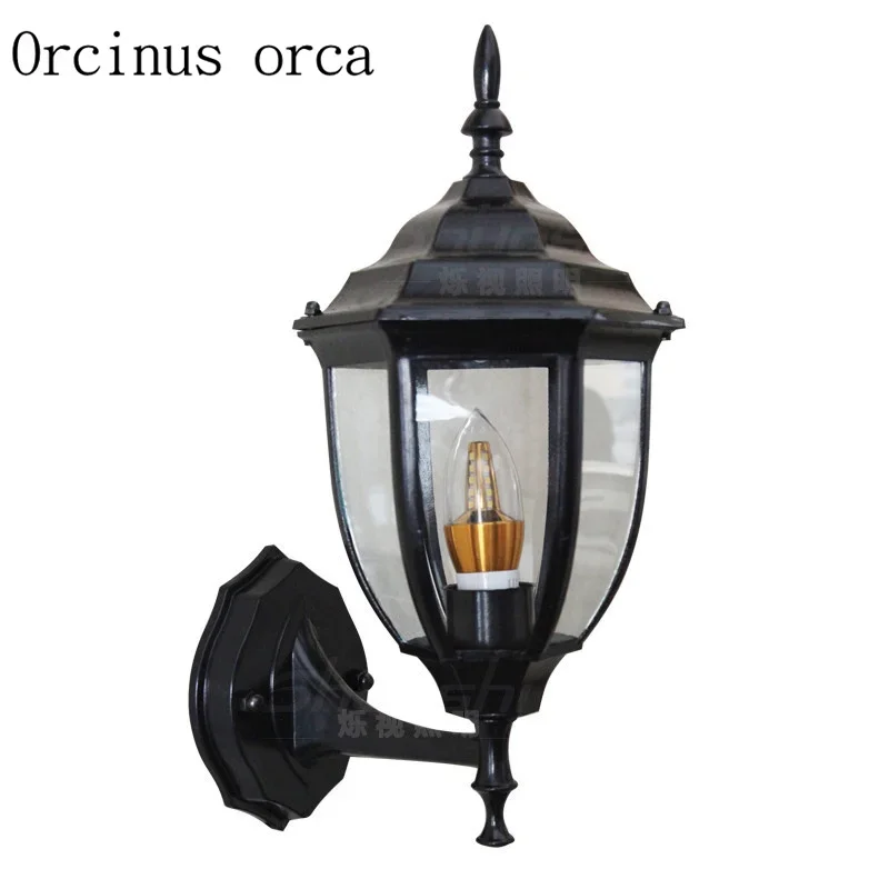 

Continental white pastoral outdoor waterproof wall lamp balcony corridor corridor staircase outdoor iron wall lamp