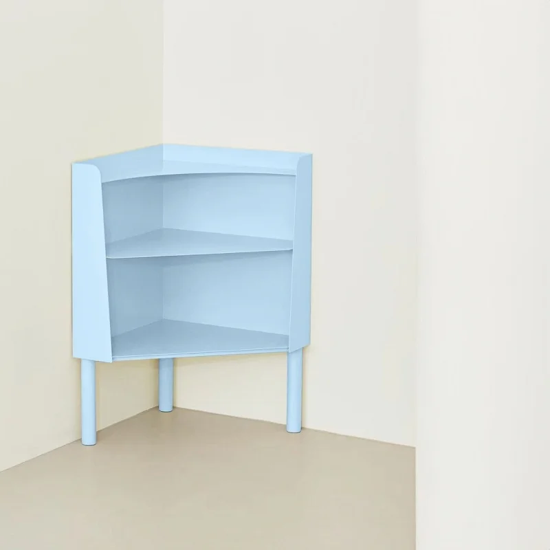 

Minimalist color corner bookshelf Floor-to-ceiling corner bookcase