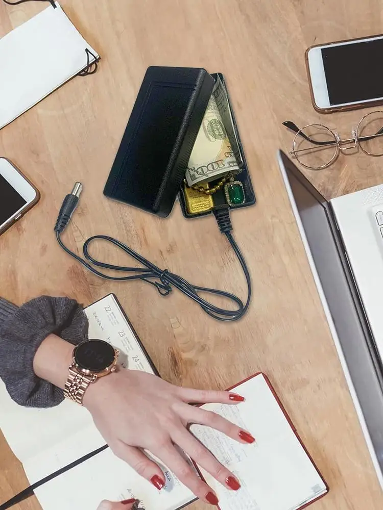 Disguised charger storage box portable safe Secret Hiding Containers Charger Shape Hiding Container for travel home office