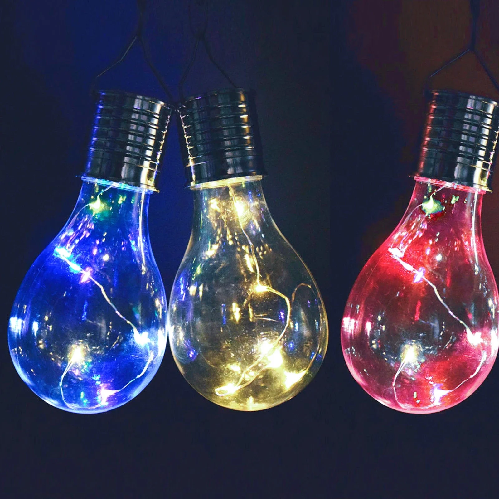 Hanging Outdoor Solar Lights With Clip Outside Waterproof Light Colorful For External Led Garden Lighting Halloween Decorations