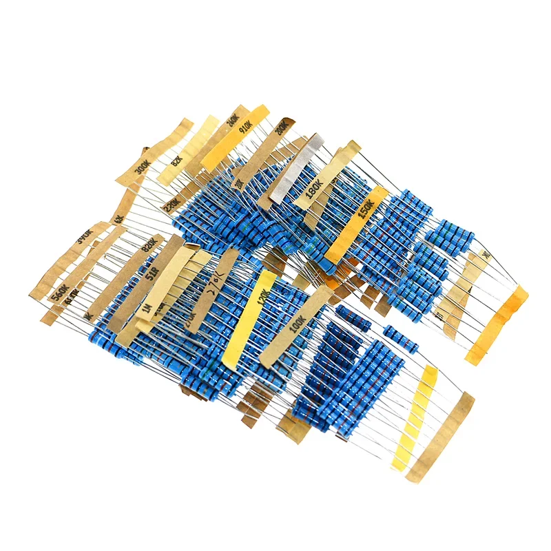 

230pcs 23Value 2W Metal Film Resistor Assortment Kit 1% 22 ohm - 1mohm Resistor samples Pack