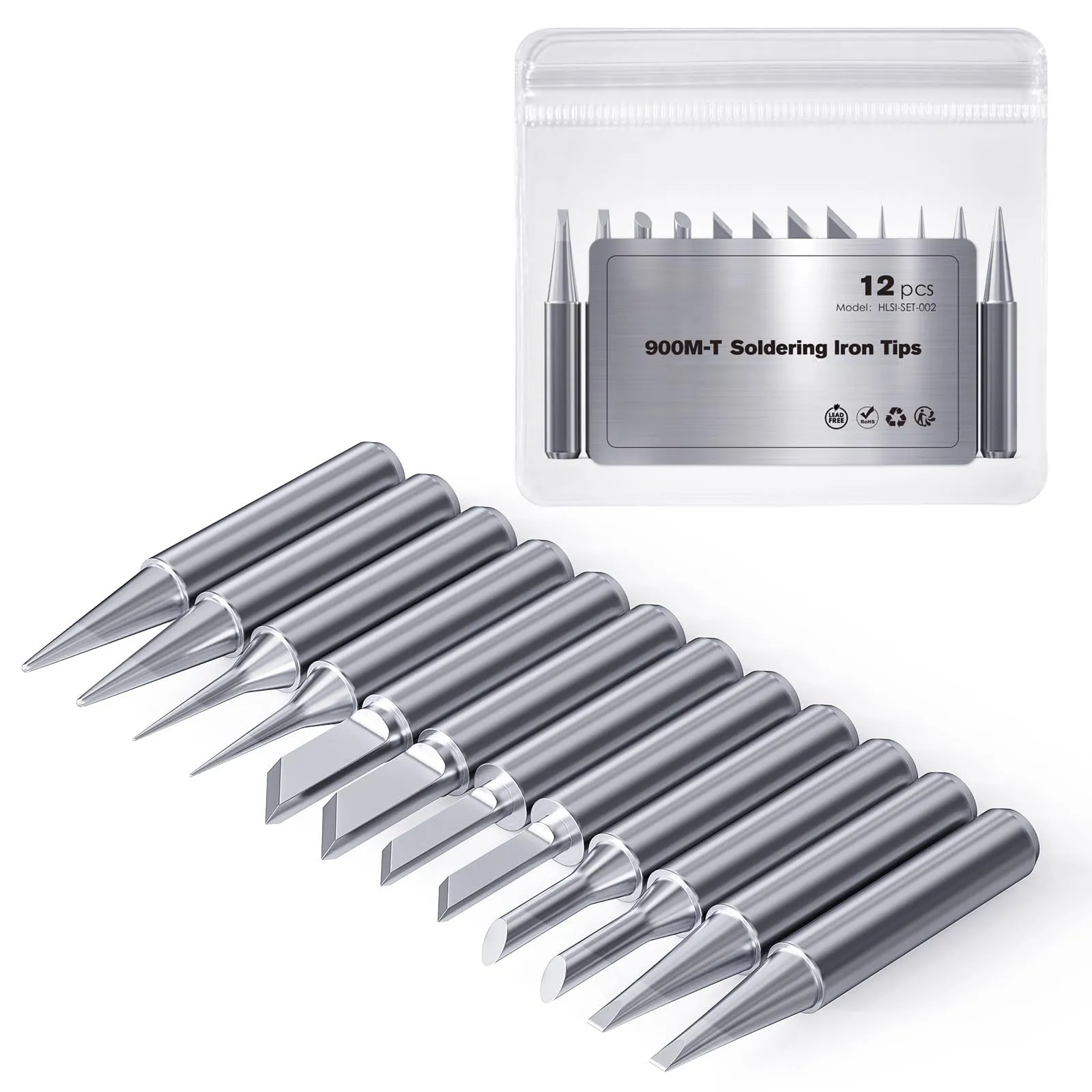1Pcs 900M-T Series Soldering Iron Tips Pure Copper Tin Plating Lead-Free Welding Head BGA for Welding Equipment & Accessories