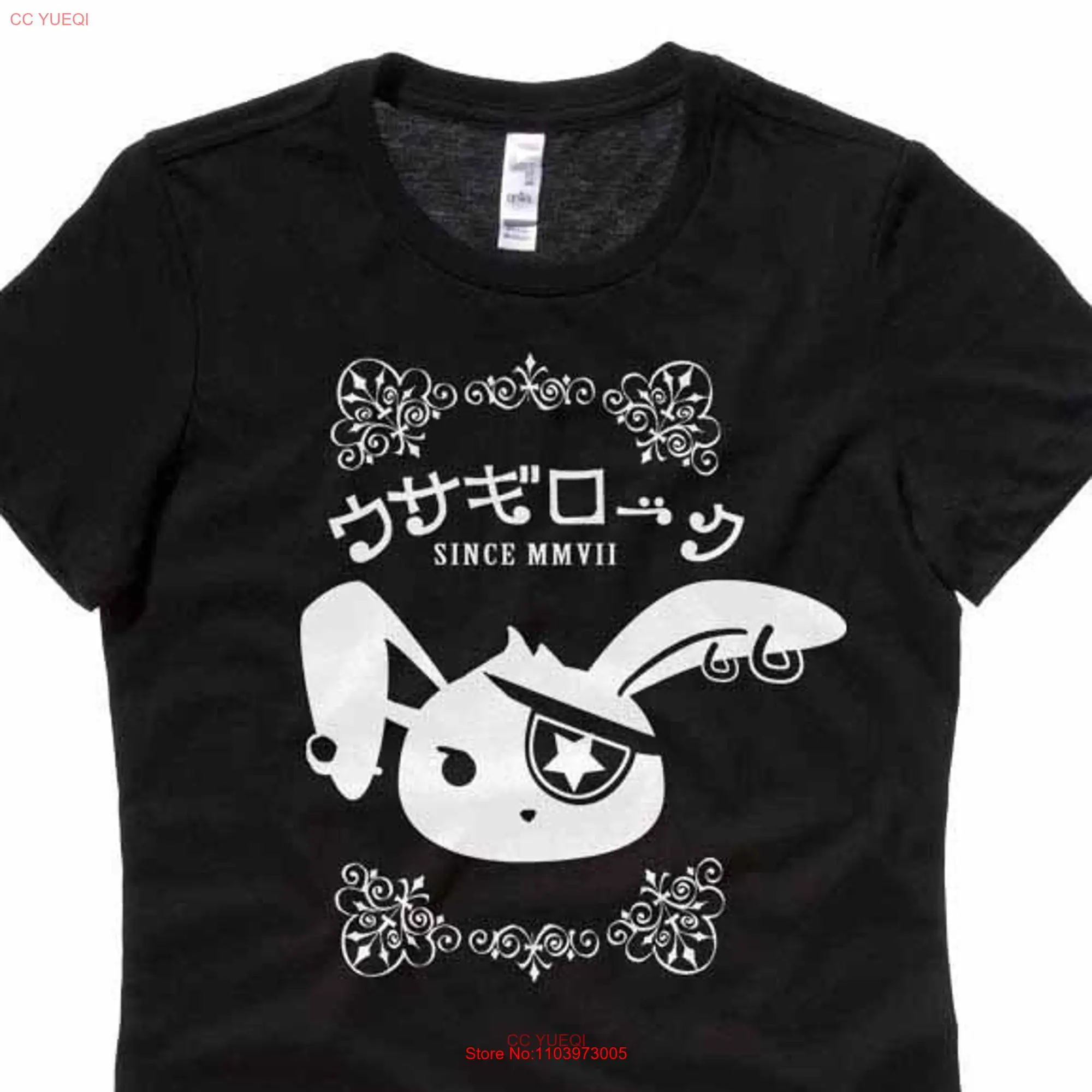 Punk Bunny T shirt Pastel goth rabbiT gothic jrock yami kawaii visual kei scene emo long or short sleeves