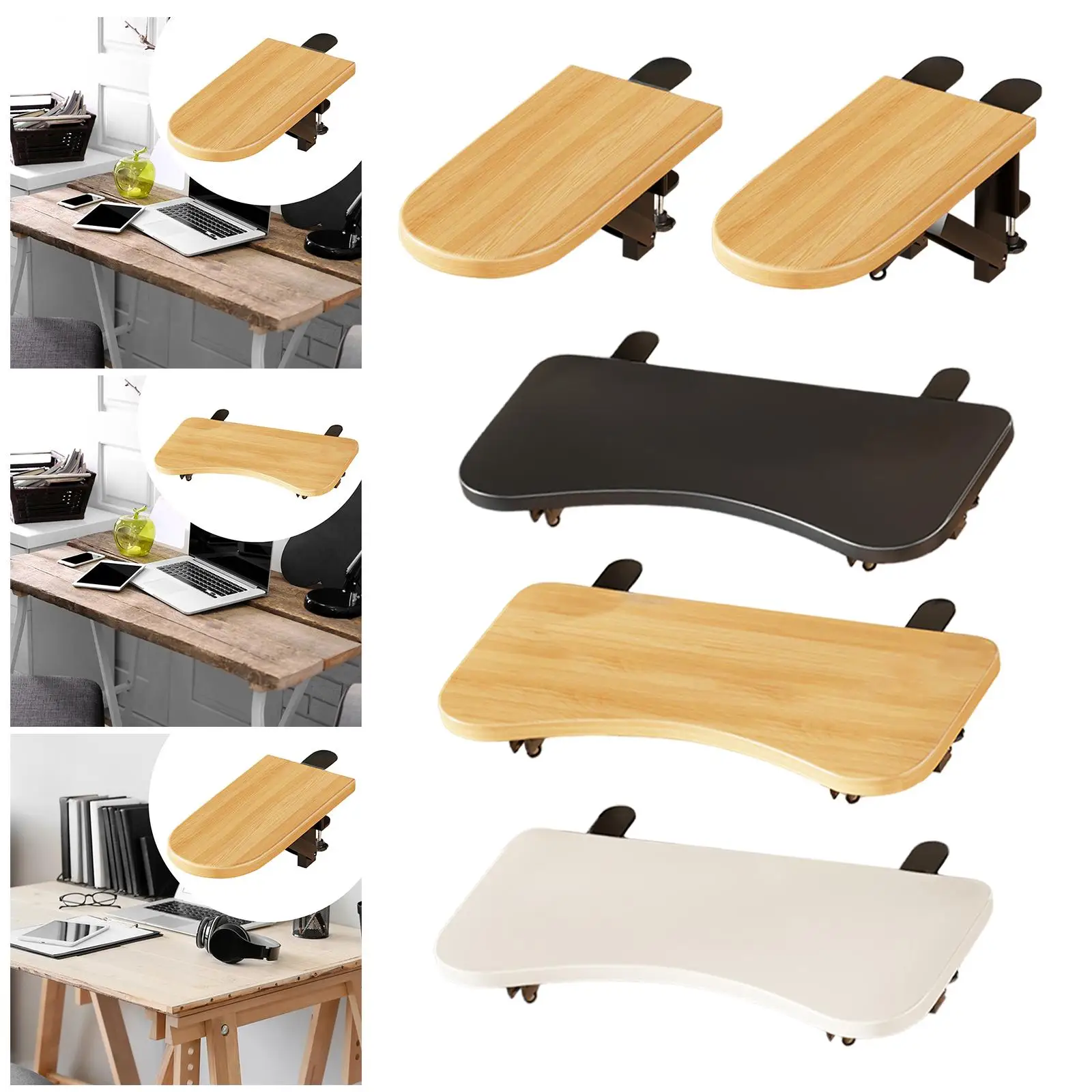 Desk Extension Tray Keyboard Tray Multifunctional Space Saving Side Table