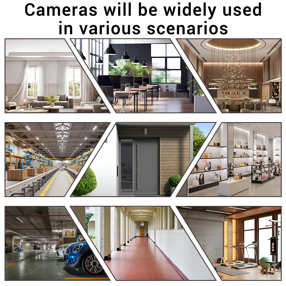 5MP HD Intelligent Color Night Vision WiFi PTZ Camera 4X Zoom Wireless Security Surveillance Humanoid Tracking APP Light Alarm