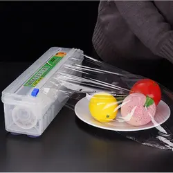 DIY Film Storage Holder Restaurant Plastic Cutter Easy to Cut Kitchen Sealing Food Wrap Dispenser Cutting Box Gadgets