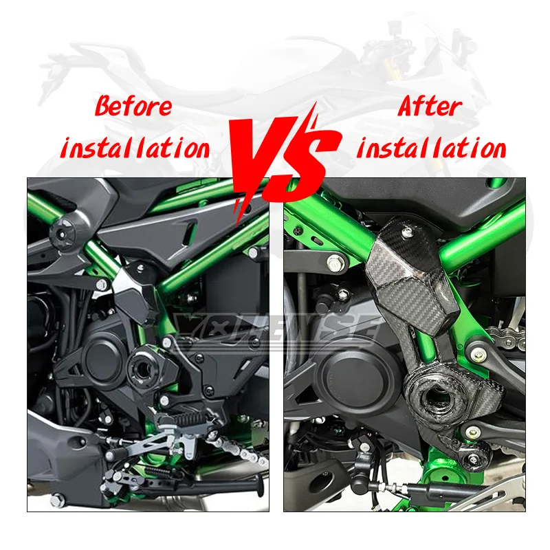 

Carbon Fiber NEW Motorcycle Bodywork Frame Engine Side Panel Frame Side Cover Fairing Engine Guard For Z900 Z900SE 2025 2026