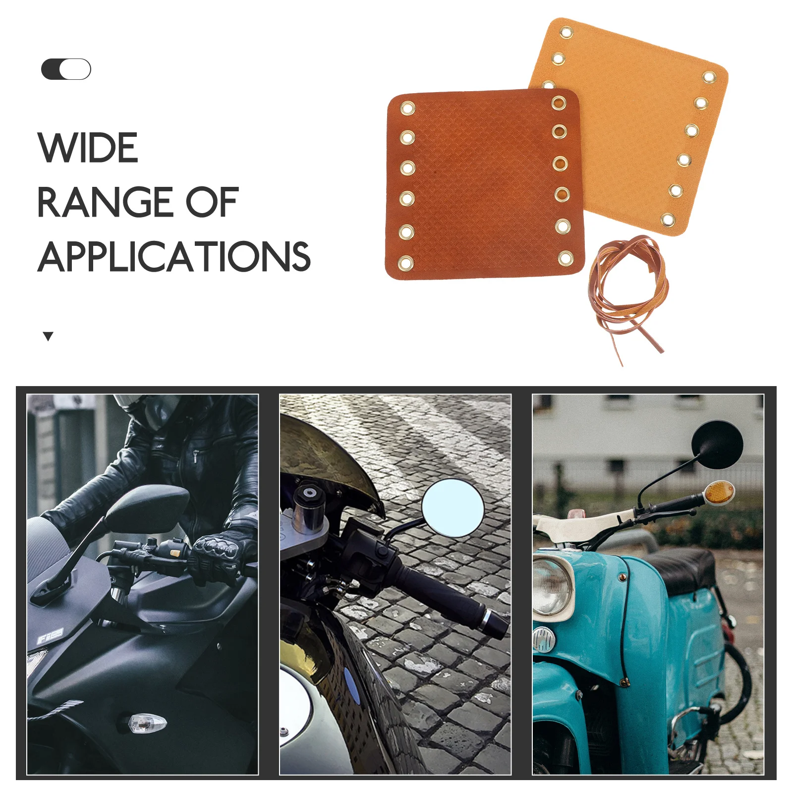 

2Pcs Motorcycle Hand Grip Covers Vintage Style Comfortable Touching Durable Motorbike Throttle Grip Cover Motorcycle Accessories