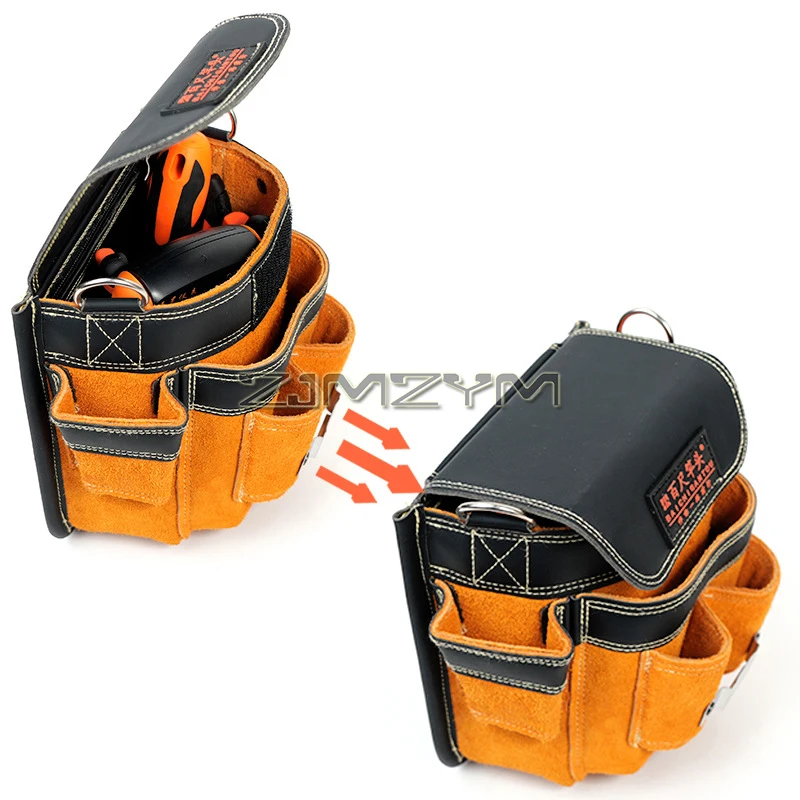 Professional 7 Pocket Electrician Tool Pouches Tool Bag Organizer Tool Holder Electrical Tape Holder Carpenters Tool Pouches