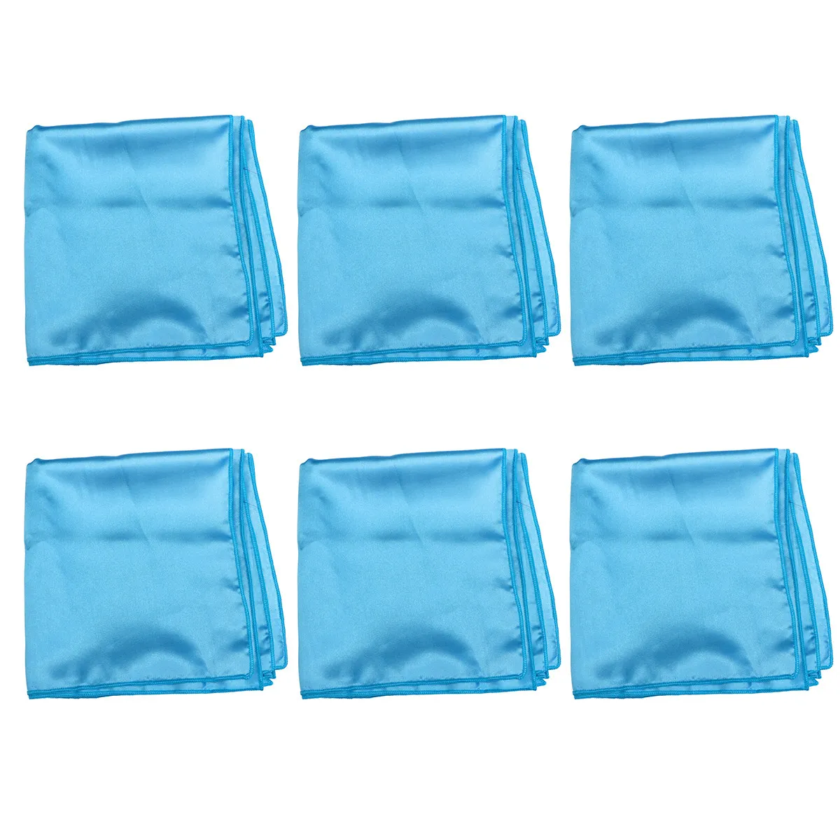 6Pcs Square Solid Color Napkin Cloth Polyester Table Linen for Breakfast Lunch Dinner Home Party Hotel Restaurant Cafe Dining