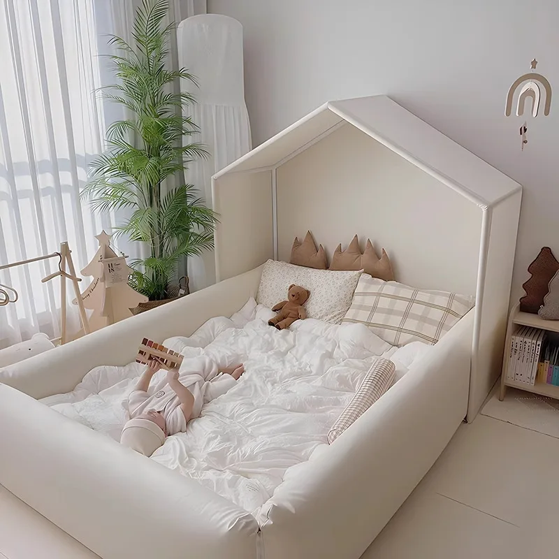 Splicing, tent bed, guardrail anti-collision, splicing princess bed