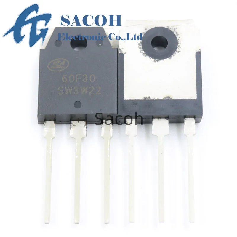 New Original 10Pcs/Lot SFR60F30PN 60F30A 60F30 OR SFR60F30PS OR SFR60F30APN OR SFR60F30PNA TO3P 60A 300V FRD Fast Recovery Diode