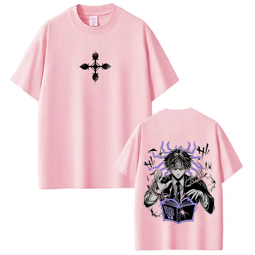 Anime Hunter X Hunter Chrollo Lucilfer Phantom Troupe T-Shirt für Männer und Frauen Sommermode Übergroße Lässige Baumwoll-T-Shirts – Detail 4