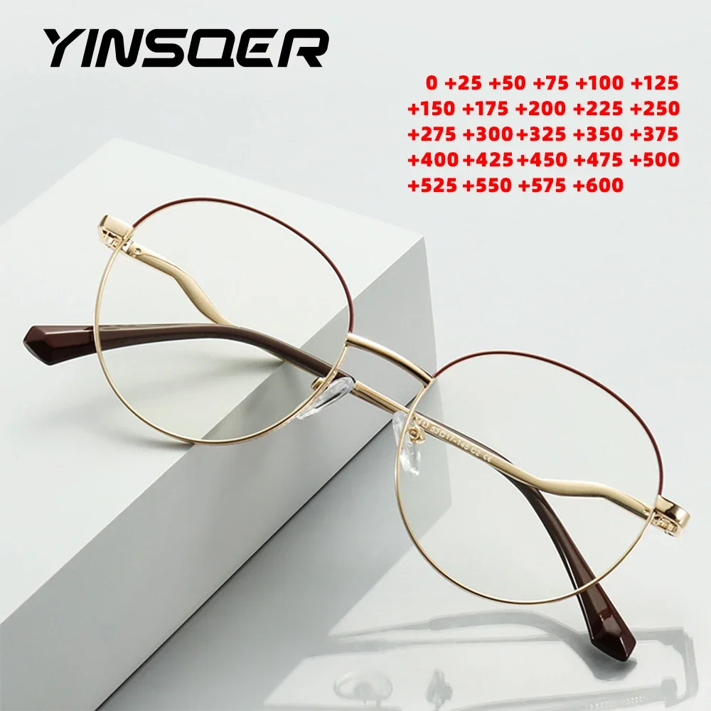 

Round Frame Fashion Reading Glasses Myopia Hyperopia Women Anti Blue Light Optical Prescription Eyeglasses Frames Classic Design