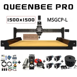 25% SCONTO BulkMan3D Nero 1500x1500 QueenBee PRO CNC Kit completo con Maker Shield Sistema di controllo GRBL Macchina per la lavorazione del router di legno