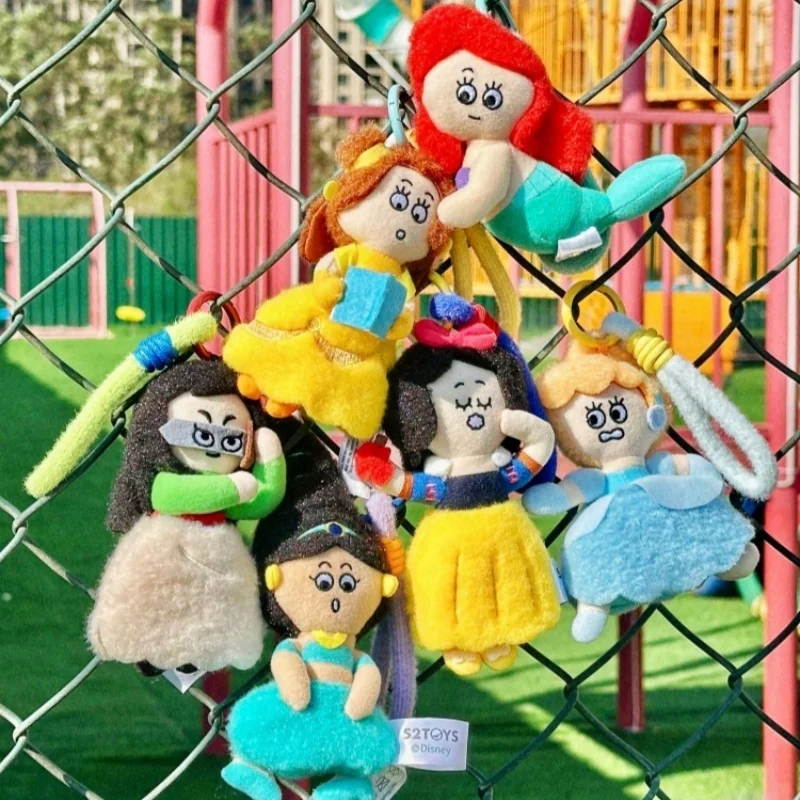 

Disney Princess On The Run Plush Blind Box Toys Kawaii Charm Keychains, Peripherals Decorations New Models Genuine In Stock