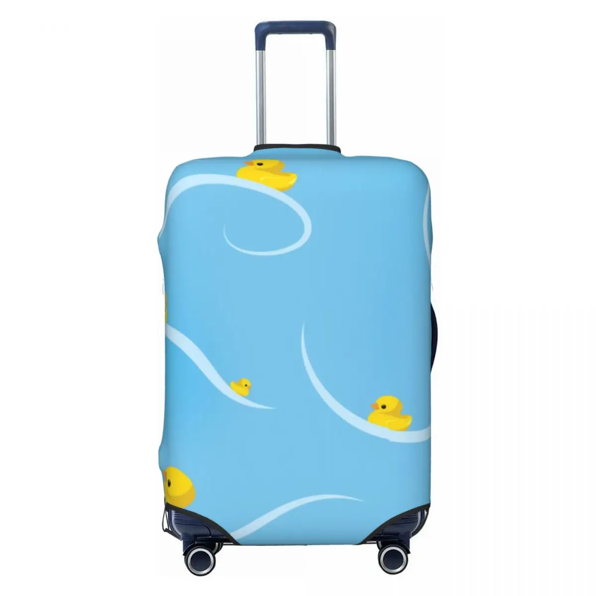 

Custom Cute Ducks In A Row Luggage Cover Protector Dust Proof Travel Suitcase Covers