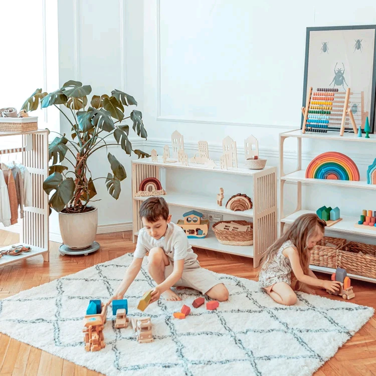 &c オキ モンテッソーリ おもちゃ棚 大型プレイシェルフ  - Montessori Shelf Toy のレビューと価格