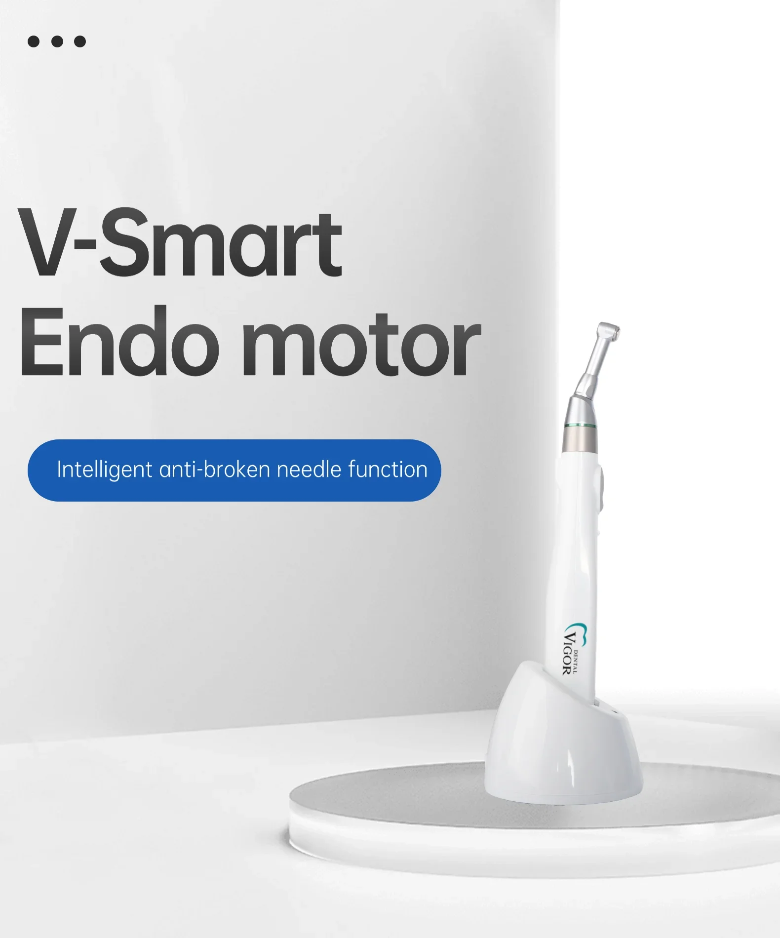 den tal Endo Motor V Smart Wireless Canal Root Treatment with 16:1 Contra Angle Handpiece