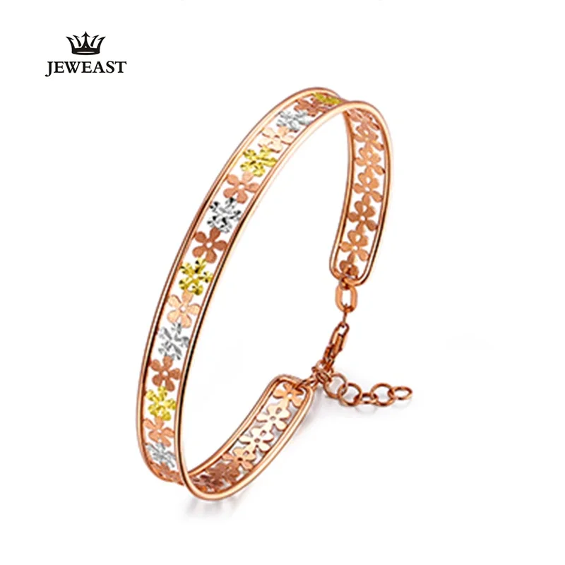 

18K Pure gold bracelet real AU 750 solid gold Bangle good nice beautiful upscale trendy party fine jewelry hot sell new 2025