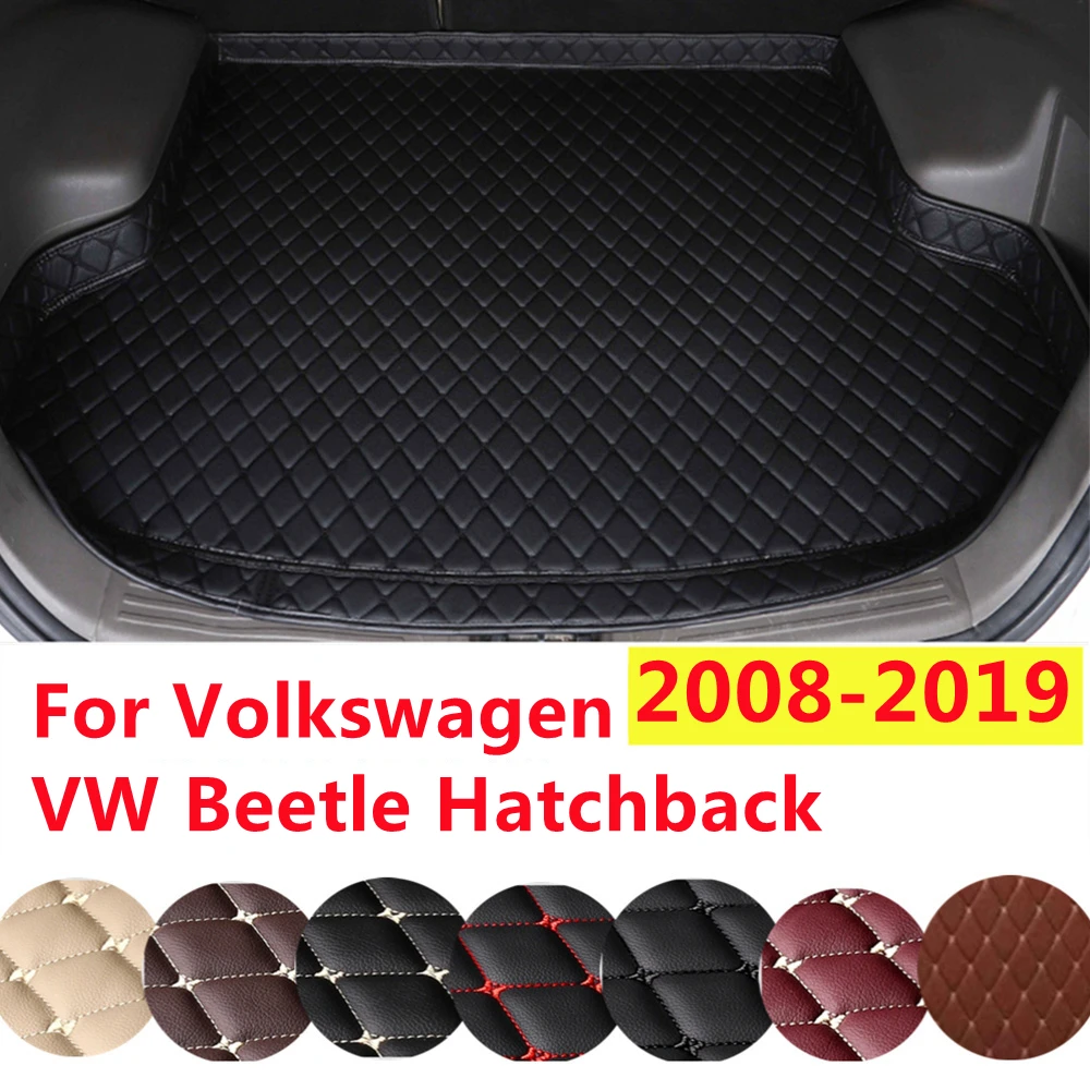 YJ High Side XPE Leather AUTO Accessories Car Trunk Mat Custom Fit For Volkswagen VW Beetle Hatchback 2019-08 Rear Cargo Liner