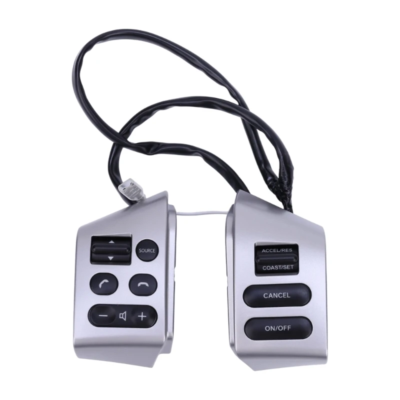 Tool-Free Steering Wheel Button Switches Assembly with Snap-Fit Mounting