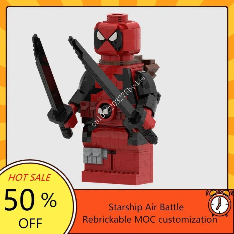 1045PCS MOC Space Battle Famous Movie Mega Figures Model Custom Puzzles Technology Educational Creative Assembly Toy Kids Gifts