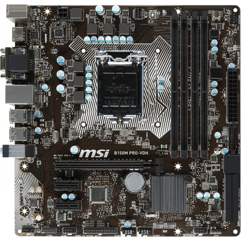 FOR MSI B150M PRO-VDH1151 Gaming Motherboard Supports 6-7 Generation 7500 ddr4