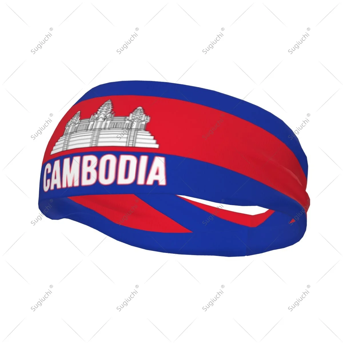 

Men Women Cambodia Flag Elastic Wide Headbands For Yoga Fitness Tennis Running Gym Sports
