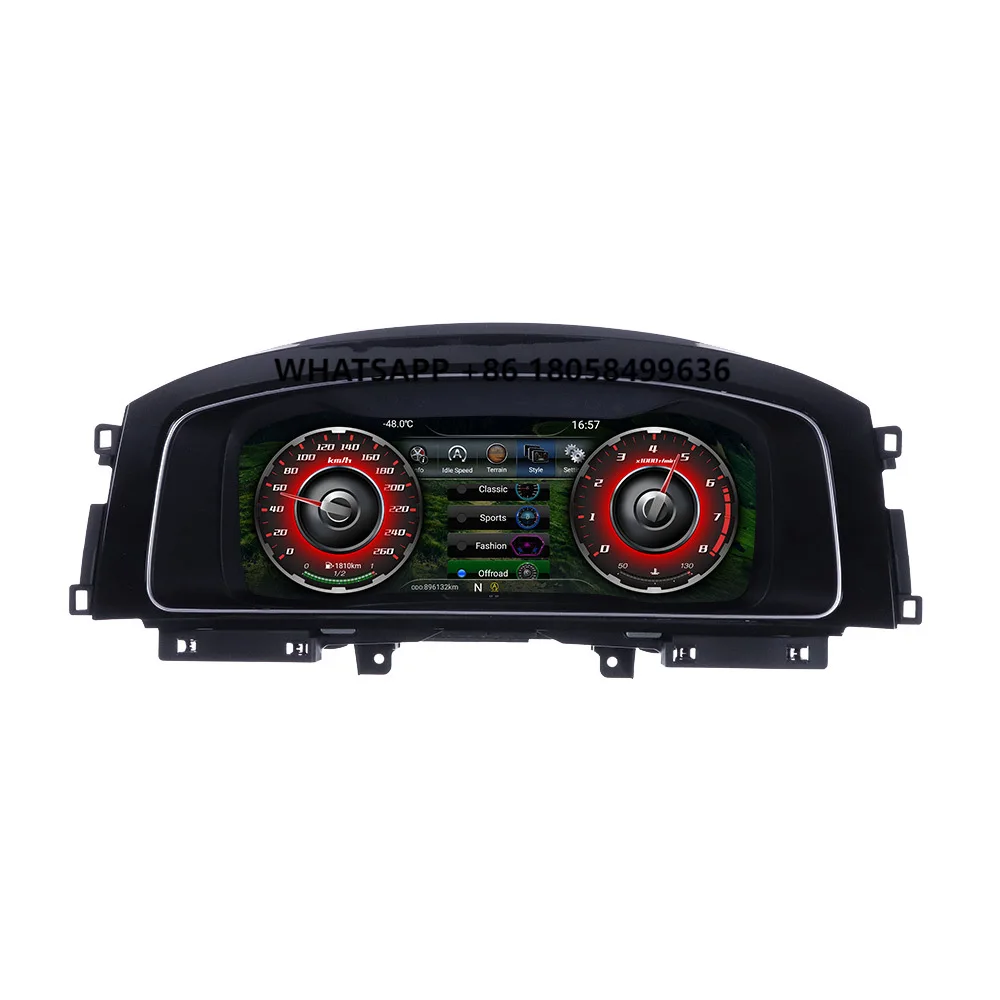 

12.3 Inch Digital Cluster for Volkswagn Golf Car Odometer Dashboard Panel Speed Meter LCD Multimedia Player