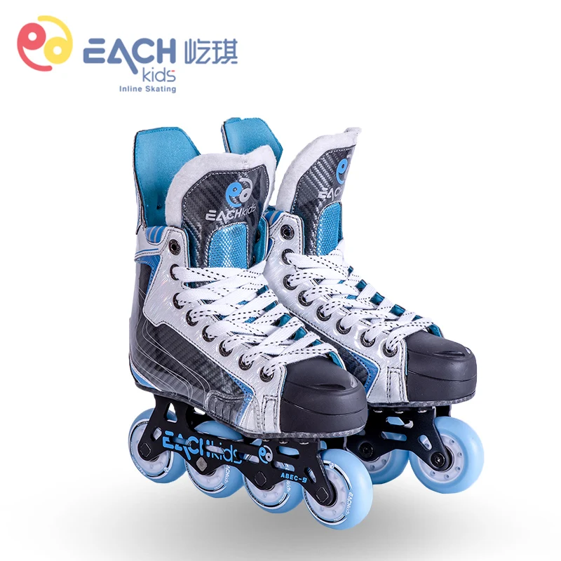 Professional Speed Roller Skating Hockey Skate Shoes Adults 70mm/80mm Carbon Fiber Inline Races Adjustable US Size 37-44