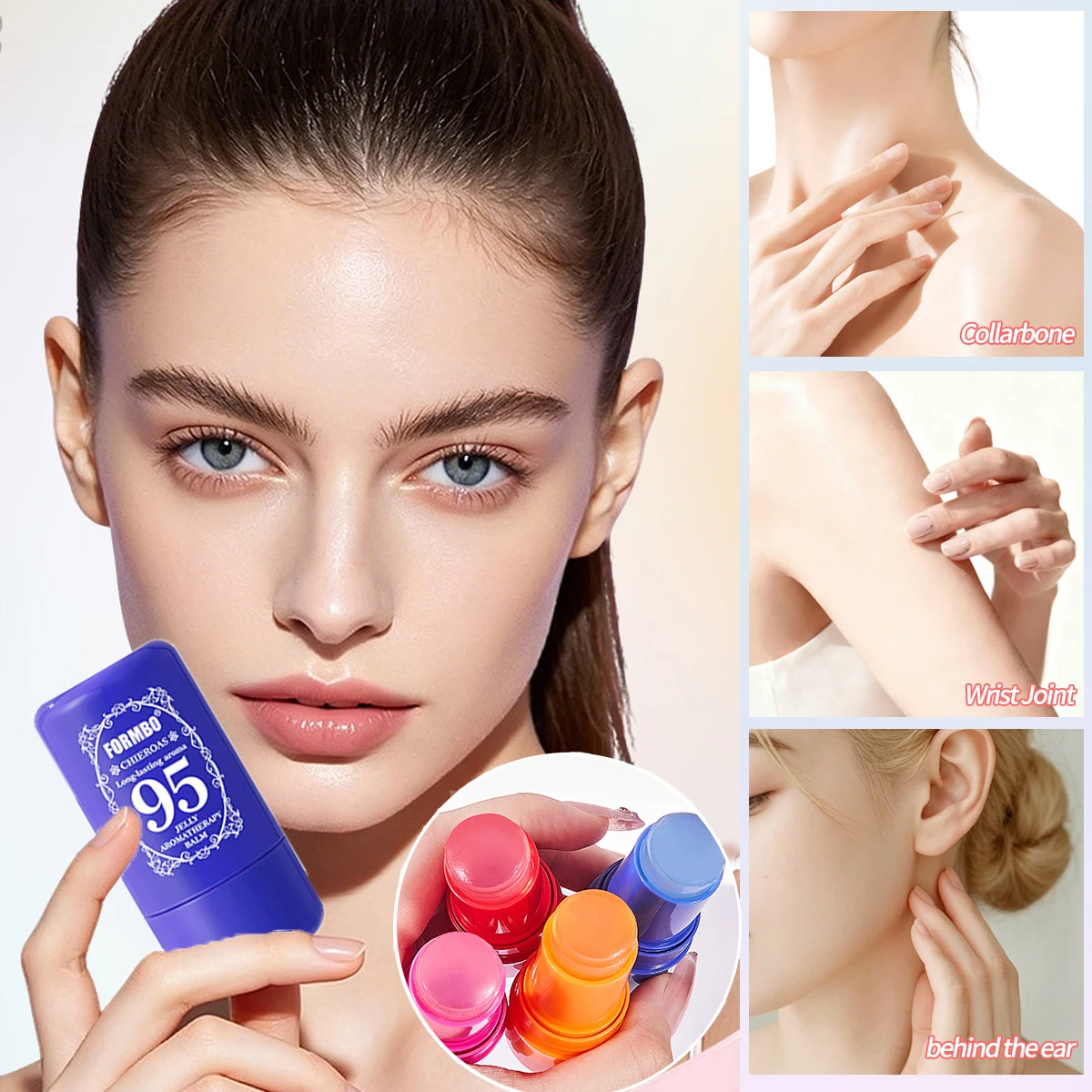 Jelly Aromatherapy Cream, Long-Lasting Fragrance, Emits Charming Aroma, Increases Charm, Suitable for Daily and Work Use