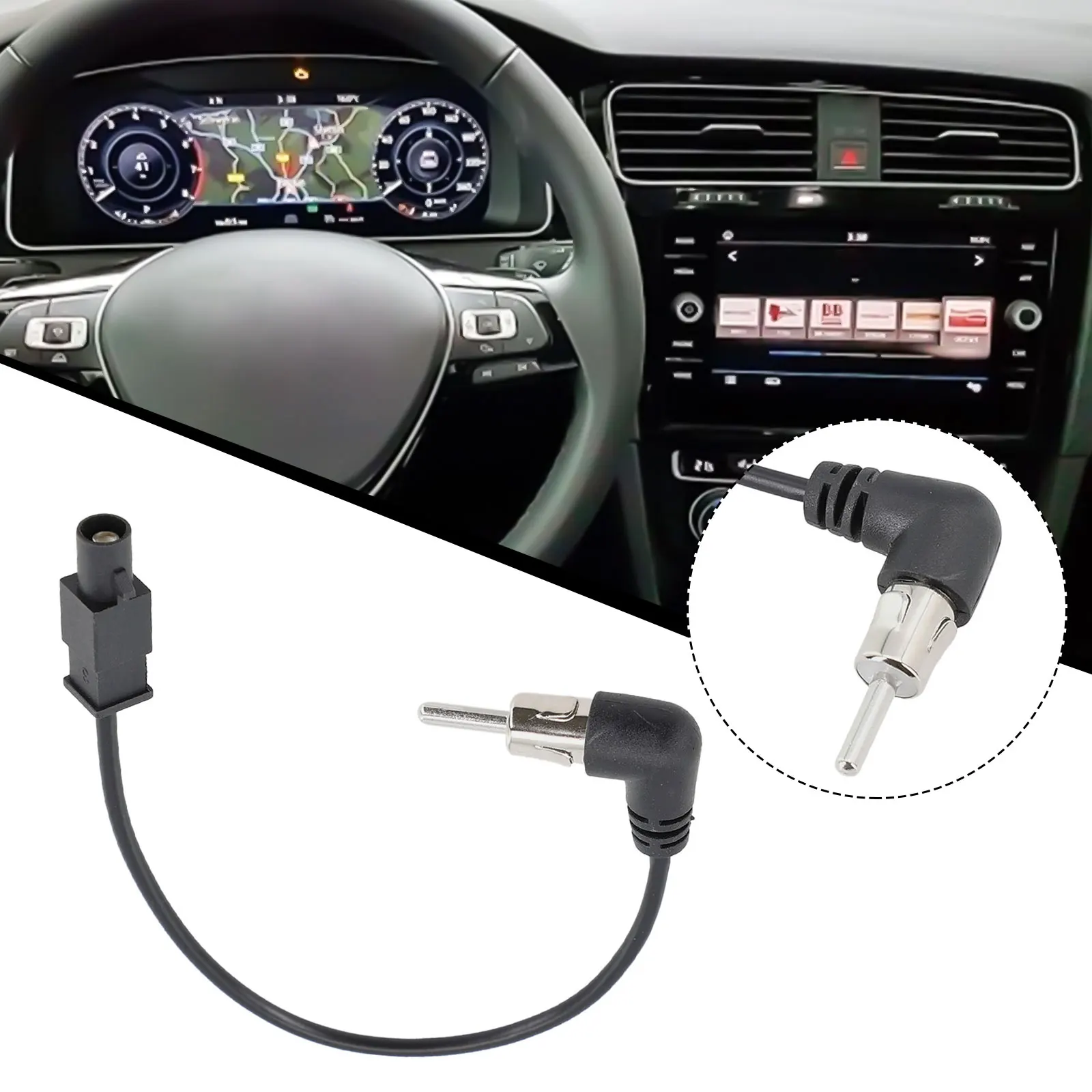 

Car Radio Audio FM/AM Antenna Adapter For AN Head Unit Stereo Wiring Cable 12V Plastic Auto Acesssories