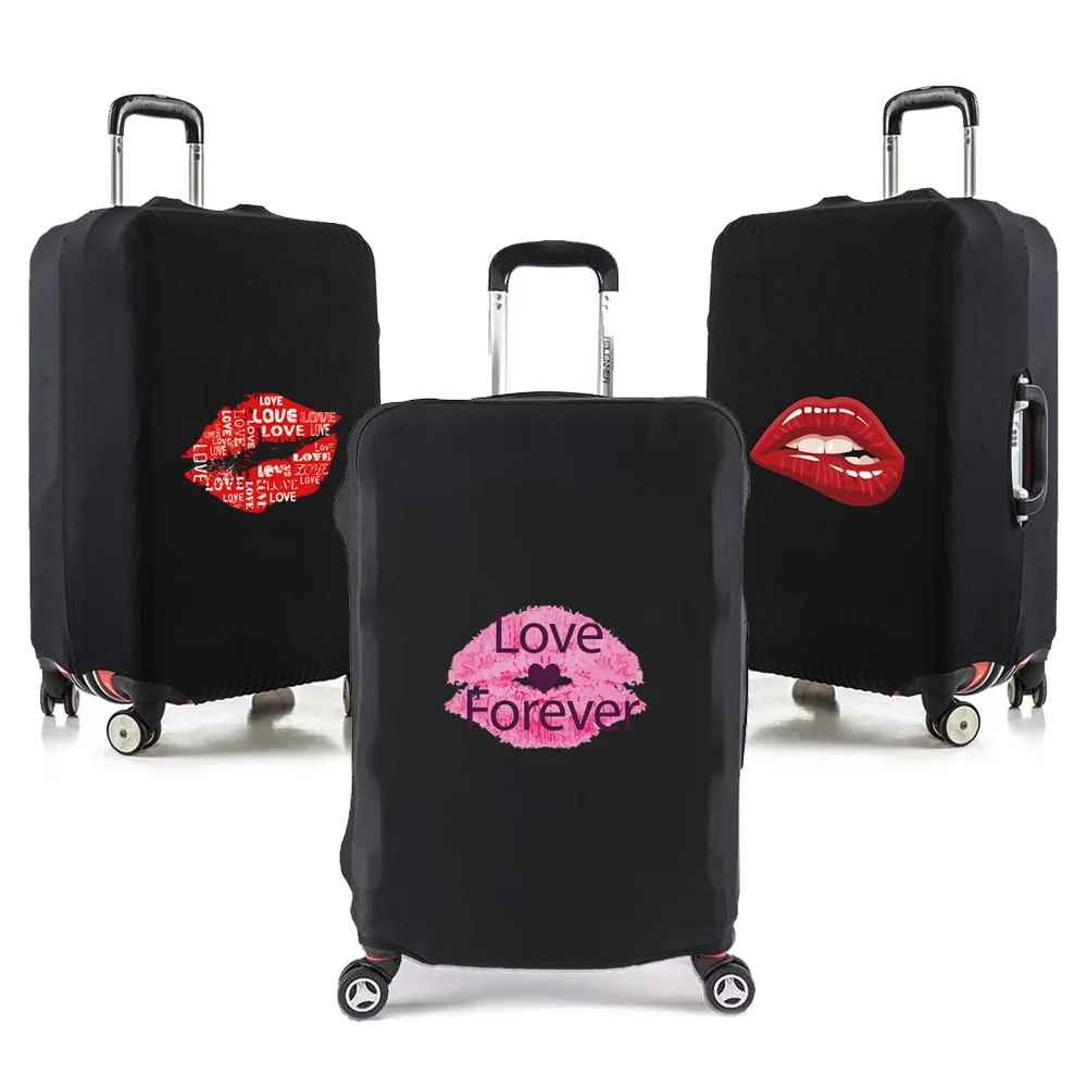 

Elasticity Travel Luggage Cover for 18-32 Inch Mouth Print Traveling Essentials Accessories Trolley Protective Suitcase Case