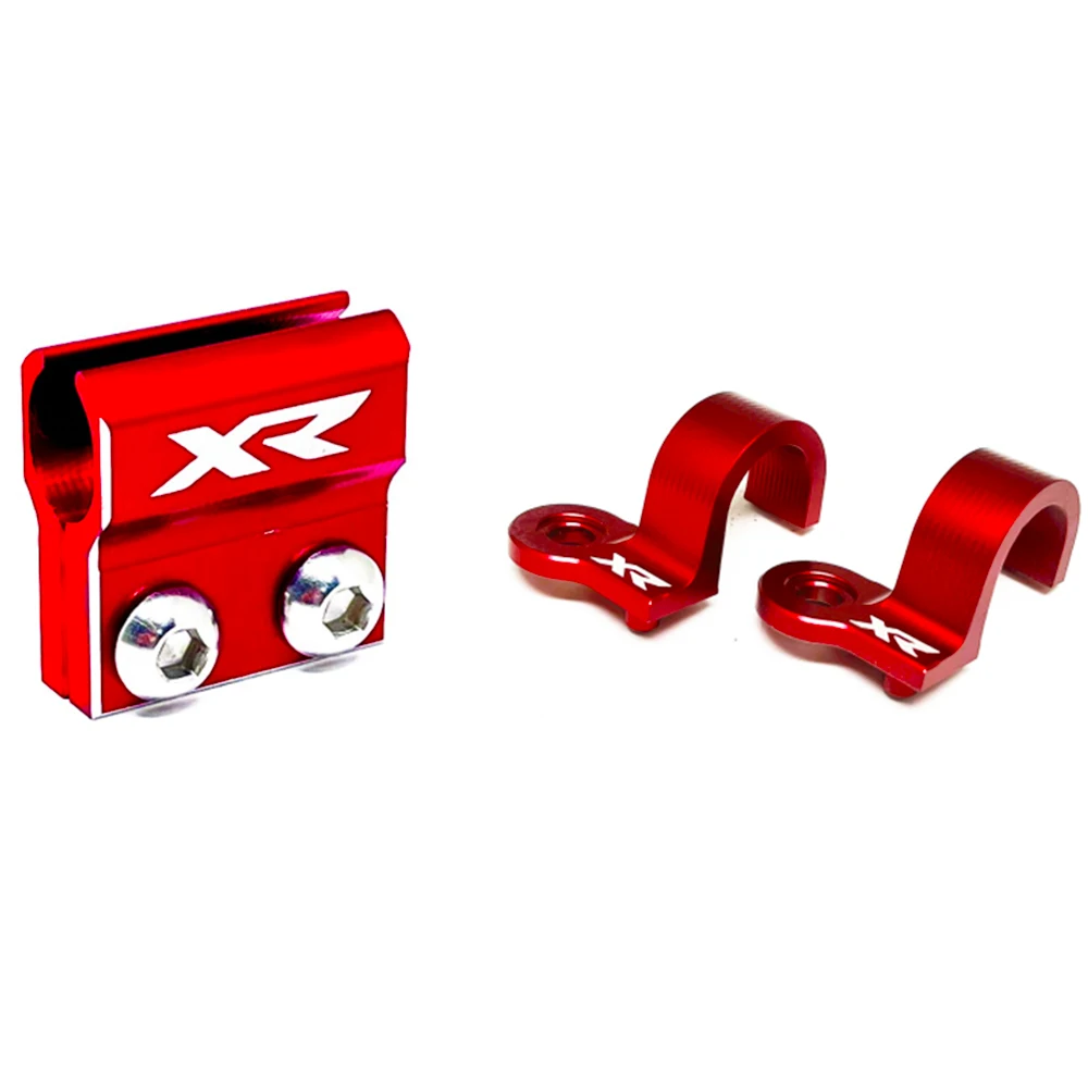

XR LOGO Front Rear Brake Lines Hose Clamp For HONDA XR 250R 400R 1996-2004