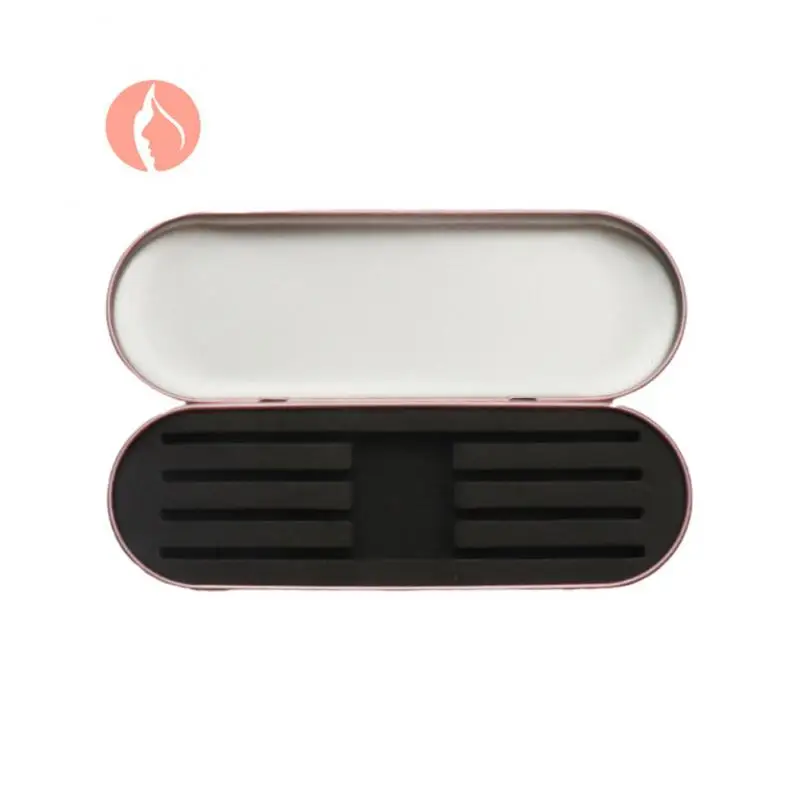 Slots Exquisite Tinplate Storage Box Eyelashes Beauty Makeup Tweezers Protection Box Eyelash Planting Tool