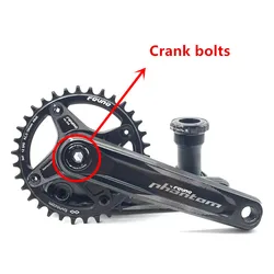 FOVNO 2pcs/box MTB 7075 Aluminum Alloy Screw Mountain Bike Crank Cover Screws M14 Bolt For Sram FOVNO Crank