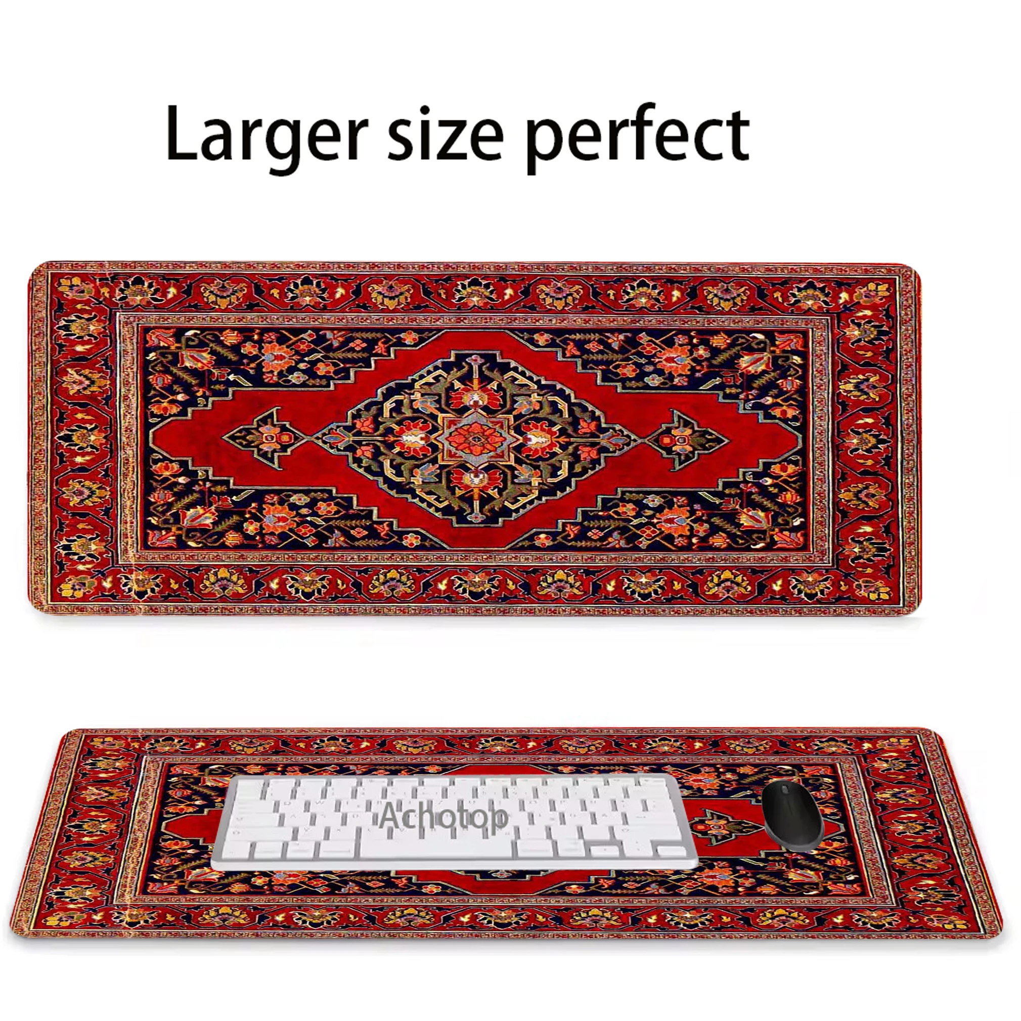 

Persian Mouse Pad Anti-slip XXL Locking Edge Mousepad Notebook Rubber Keyboard Pads Gaming Setup Accessories Mouse Mat 900x400mm