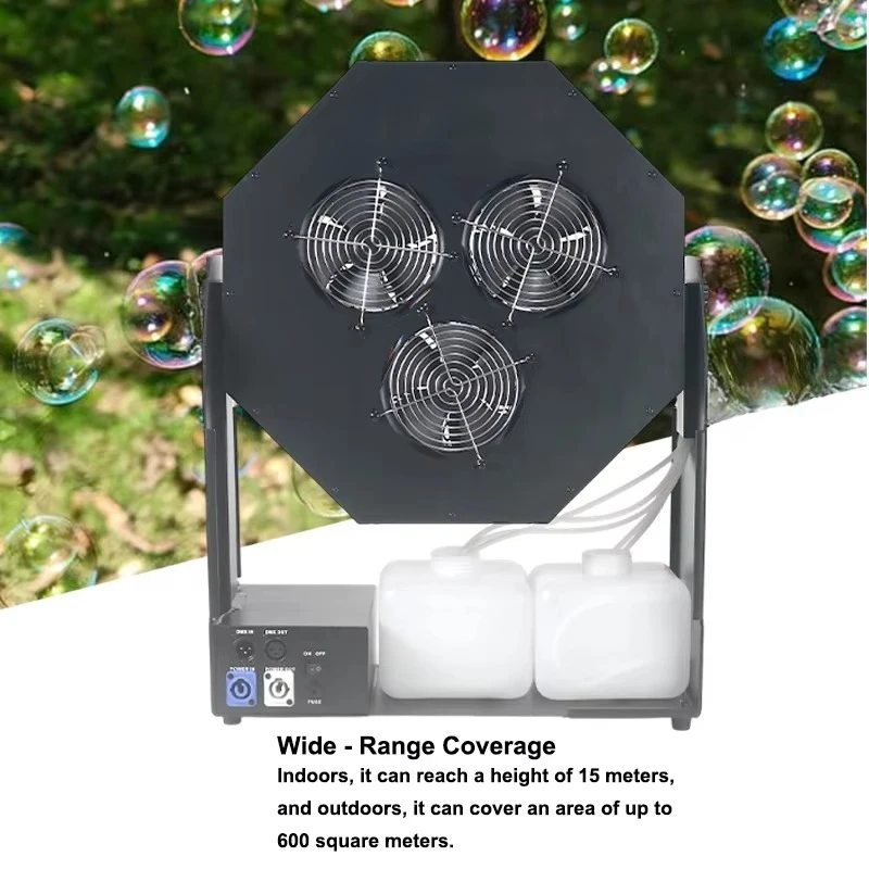 Igreslite 120W LED Super Bubble Machine 3000/s Telecomando per nebbia in ferro ad alto rendimento e controllo DMX512 per uso sul palco